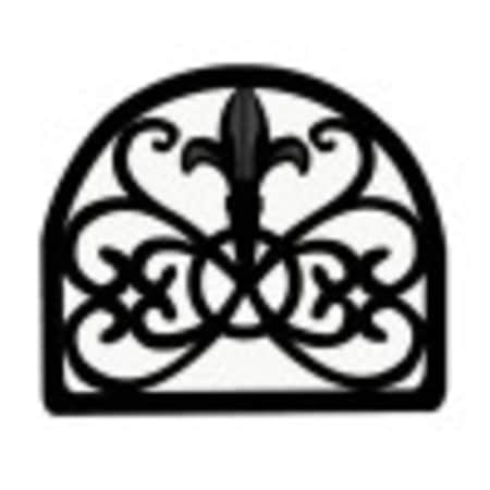 Home Basics Cast Iron Fleur De Lis Napkin Holder, Black NH44398